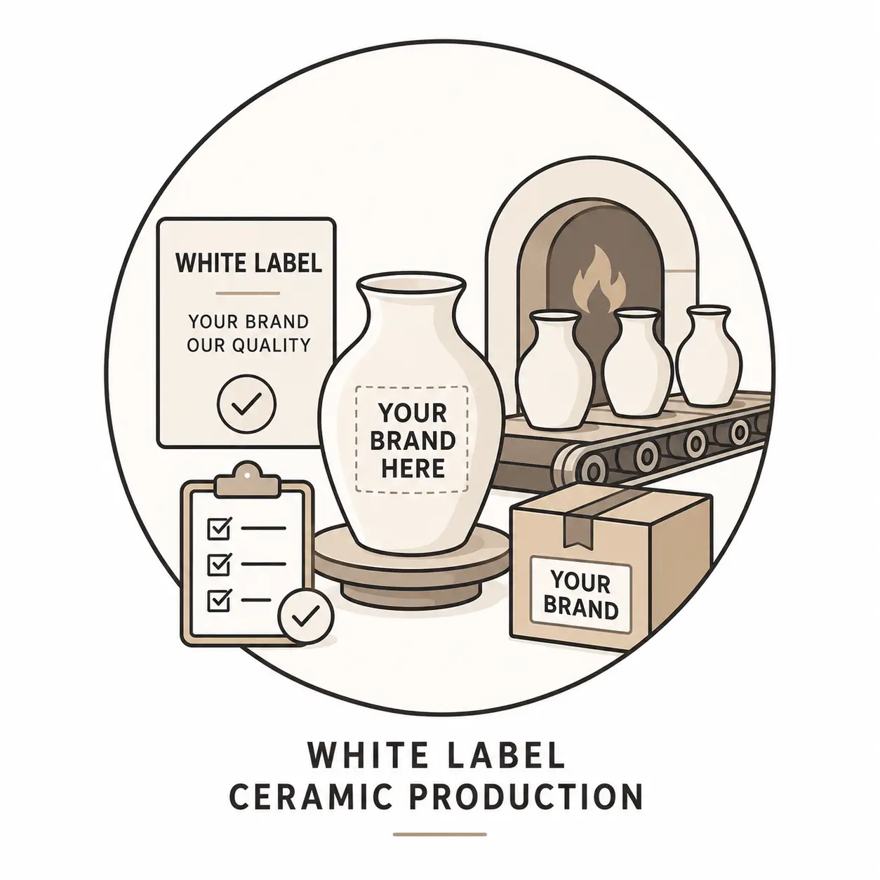 white label ceramic production